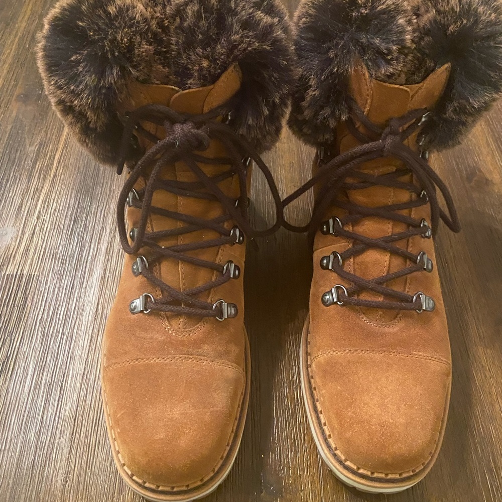 Sam Edelman Leather and Faux fur boots